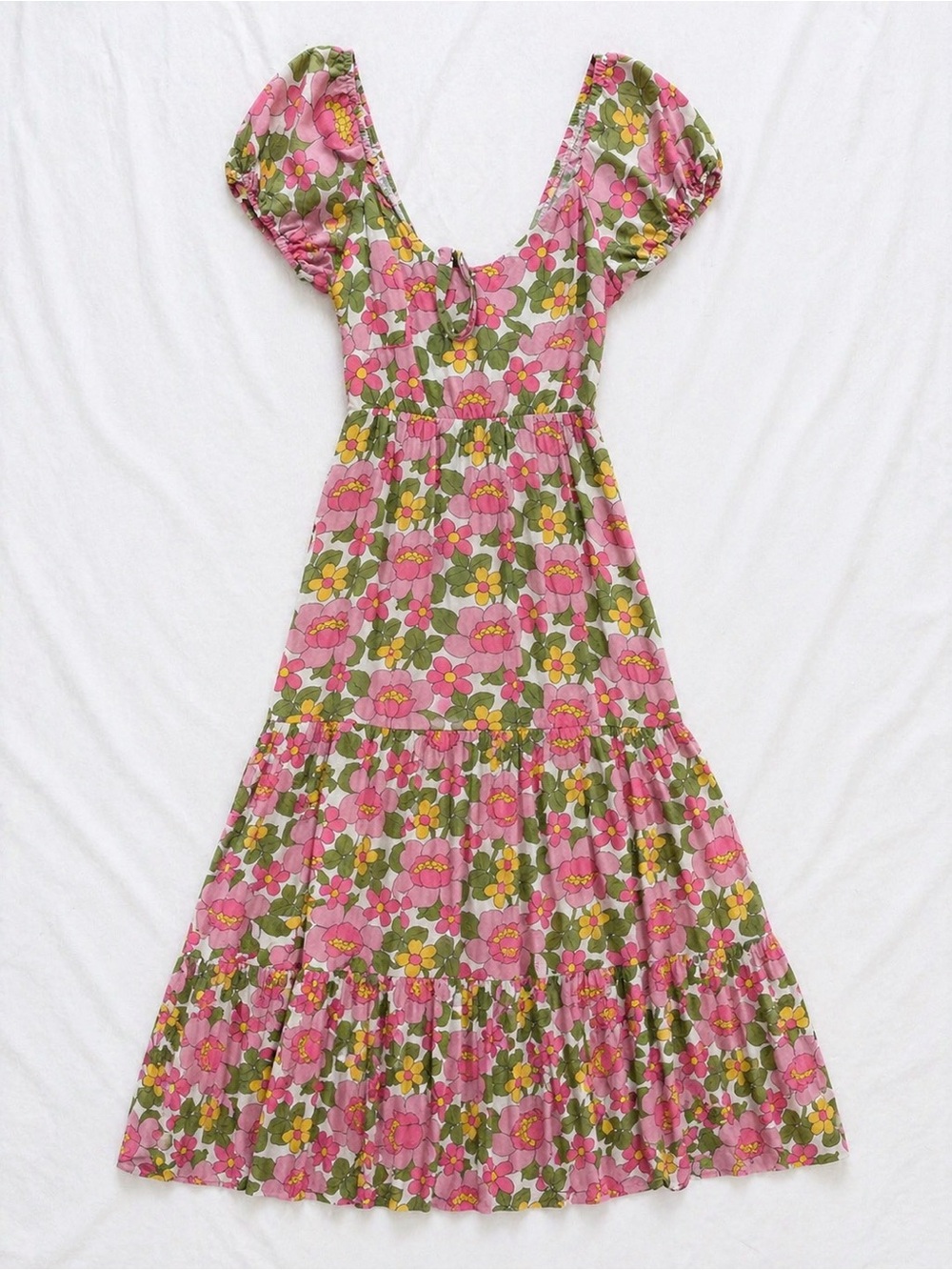 Show Me Your MuMu Pink & Green Floral Maxi Dress